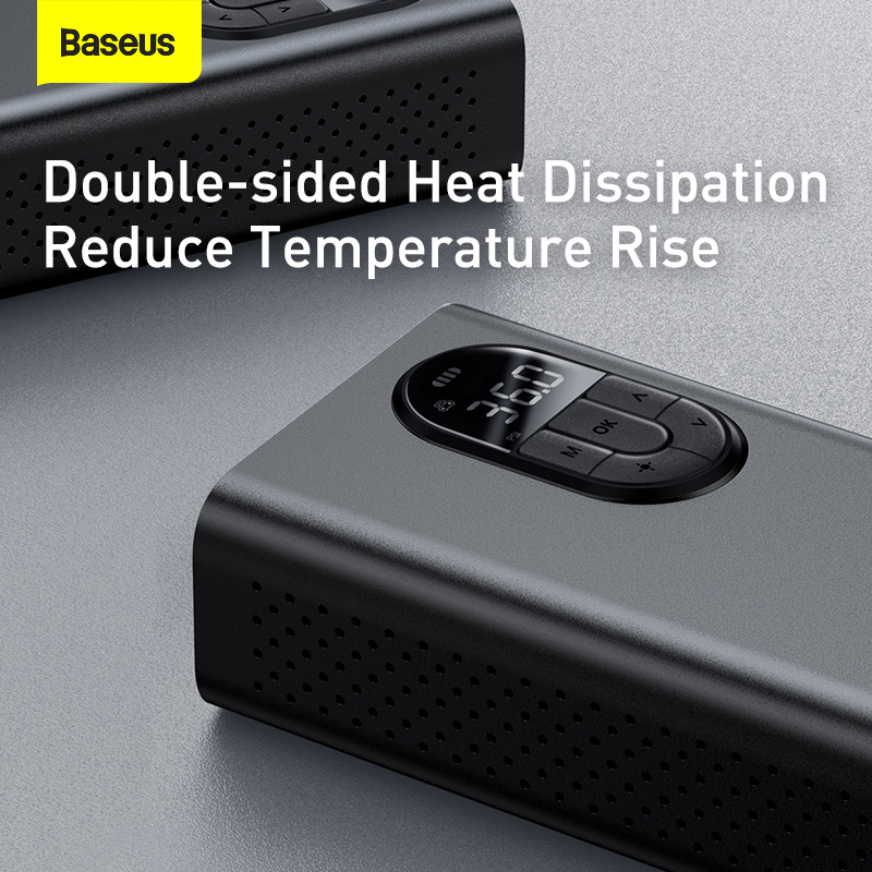 Bơm Điện Tử Mini Baseus Energy Source Pro | Pin Sạc Tiện Lợi & Đèn LED Soi Đêm, Tự Ngắt Khi Đầy