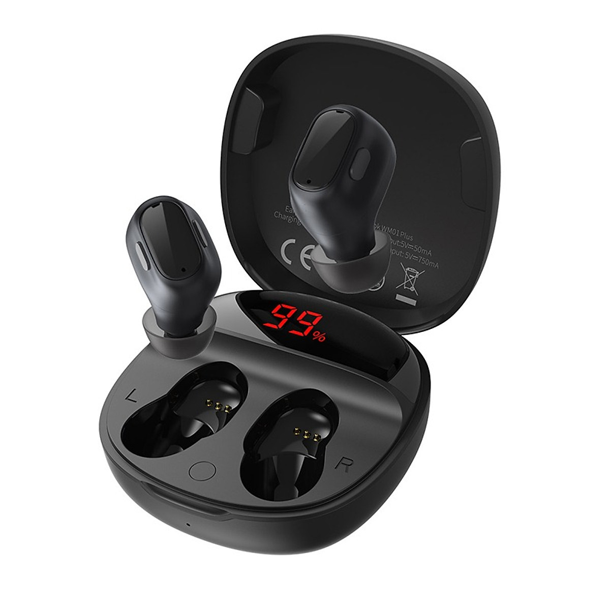 Tai Nghe Bluetooth Baseus Encok WM01 Plus | Có Màn Hình LED Báo Pin, Cảm Ứng, Chính Hãng