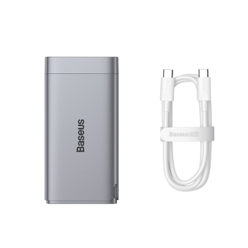 Bộ Sạc Baseus GaN3 Pro 65W | 3 Cổng 2 Type-C & 1 USB, Kèm Cáp, Sạc Nhanh Laptop