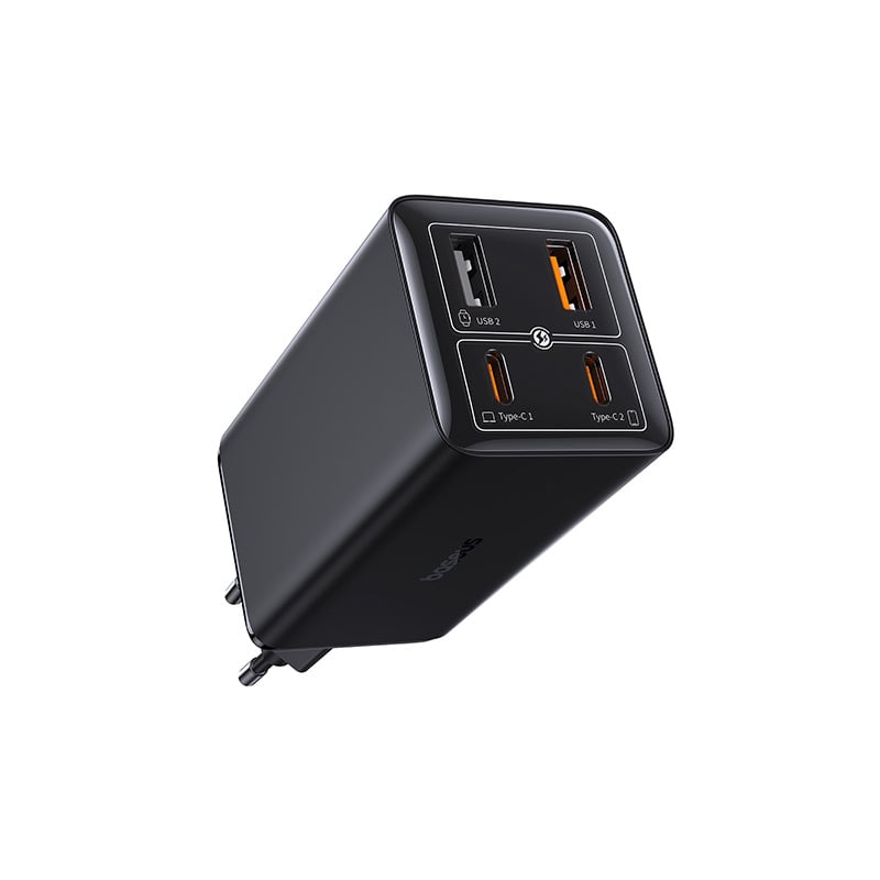 Cốc Sạc Baseus GaN6 Pro 100W 4 Cổng | Kèm Cáp 100W, Sạc Laptop & Điện Thoại, 2Type-C + 2USB