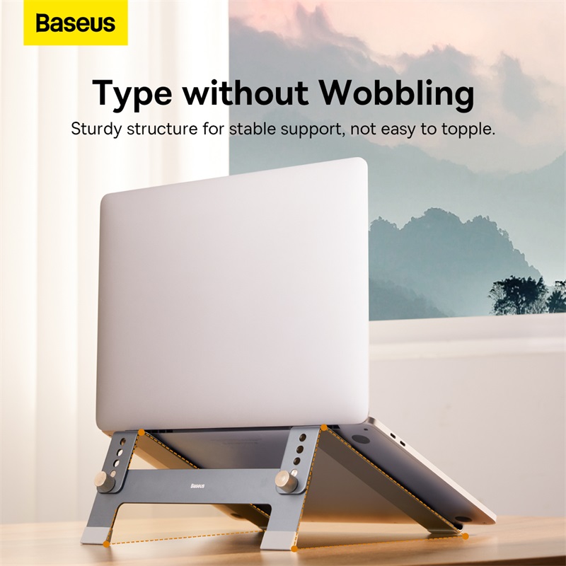 Giá Đỡ Laptop Baseus UltraStable Chống Mỏi Gáy | 4 Nấc Độ Cao, Thiết Kế Thoáng Tản Nhiệt