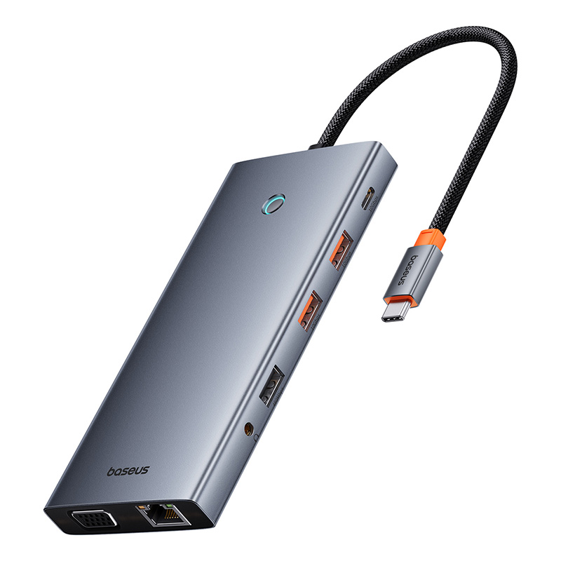 Hub Chuyển Đổi Baseus PortalJoy 13 trong 1 | Xuất 4 Màn Hình, Hỗ Trợ 8K, USB Tốc Độ 10Gbps