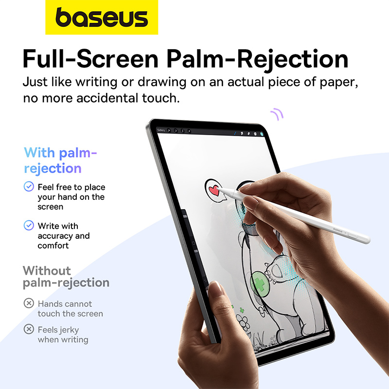 Bút Cảm Ứng Sạc Có Dây OS-Baseus Smooth Writing 2 Series Stylus Lite with LED Indicators