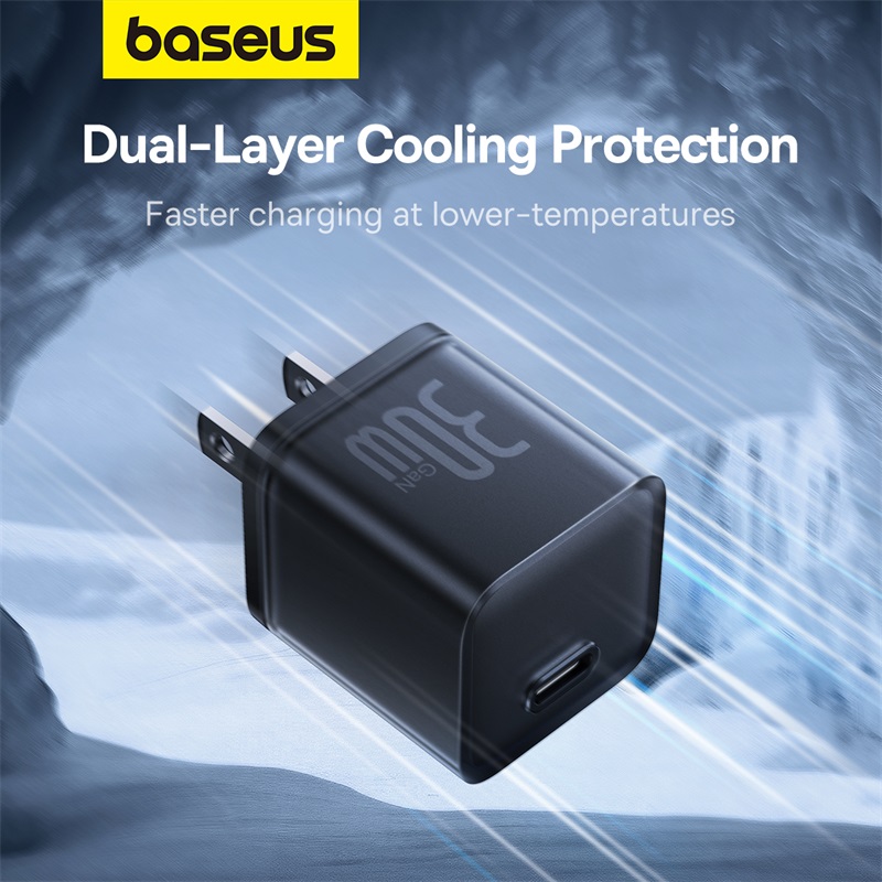 Củ Sạc Nhanh Baseus GaN5S 30W Type-C | Công Nghệ Mới Siêu Nhỏ Gọn, Sạc Nhanh iP & Điện Thoại