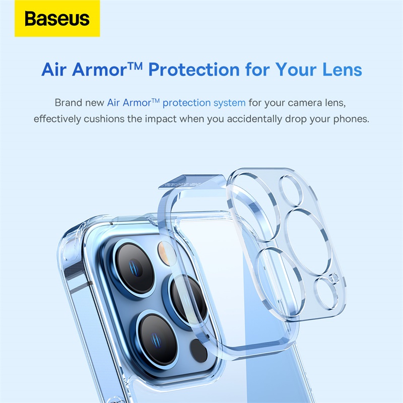 Ốp Lưng Baseus SuperCeramic iP14 | Kèm Kính Cường Lực, Trong Suốt, Chống Va Đập 10Kg