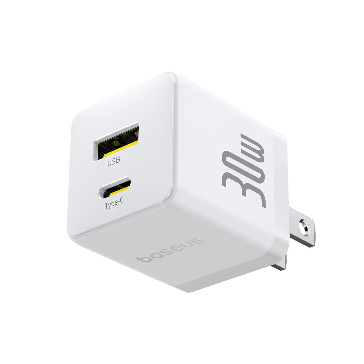 Combo Cốc Cáp Sạc Baseus 30W - Sạc Nhanh - Không Nóng Máy (Cốc Type-C + USB, Cáp Type-C to Ln 1m)