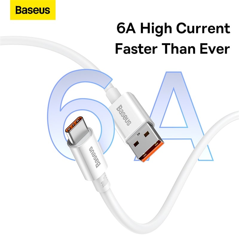 Cáp Sạc Nhanh Baseus Superior Series USB to Type-C 100W | Chuyên Dụng Cho Huawei, Honor