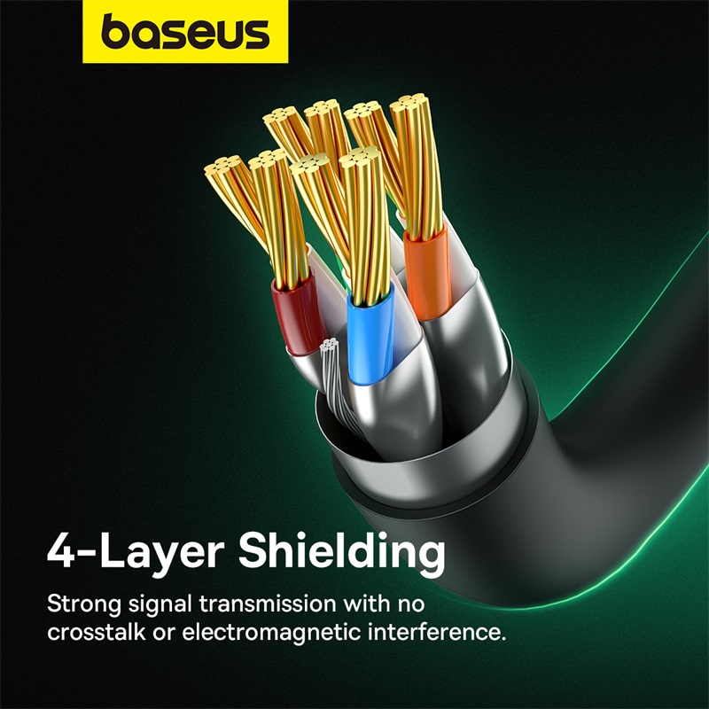 Cáp Mạng Baseus CAT8 40Gbps | Chống Nhiễu Tốt, Chơi Game & Streaming Siêu Mượt