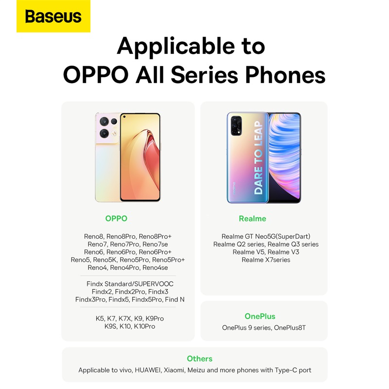 Cáp Sạc Baseus Superior 6.5A 65W USB sang Type-C | Hỗ Trợ Chuẩn Sạc SUPERVOOC