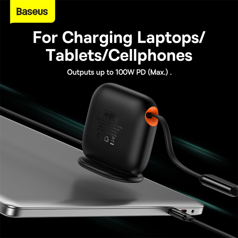 Cáp sạc dây rút 3 đầu Baseus Desktop Organizer Type C to M+L+C 100w