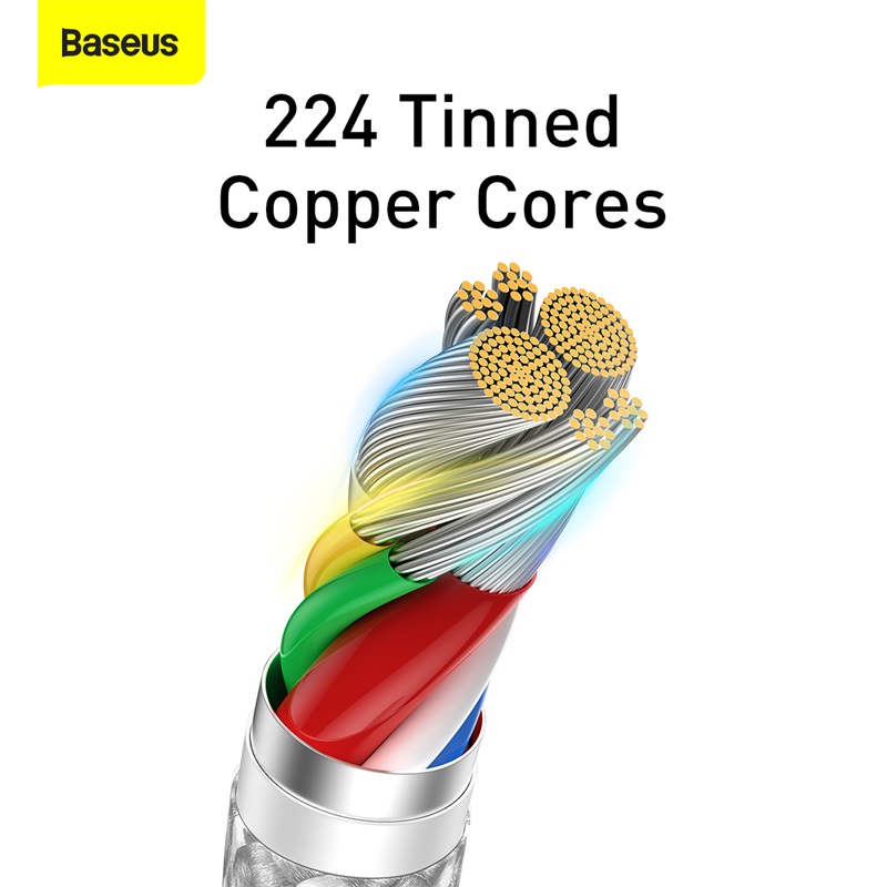 Cáp Sạc Baseus Dynamic Series 100W Type-C to Type-C | Chip E-Marker, Bện Dù Bền
