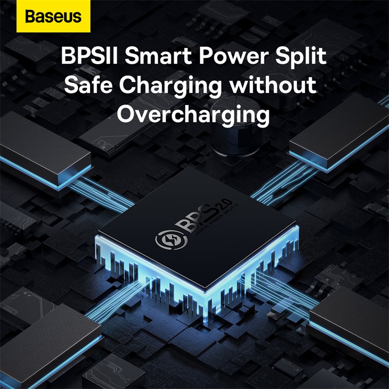 Củ Sạc Nhanh Baseus GaN5 Pro 65W 3 Cổng Siêu Nhỏ Gọn | Kèm Cáp Type-C, Sạc Nhanh PD