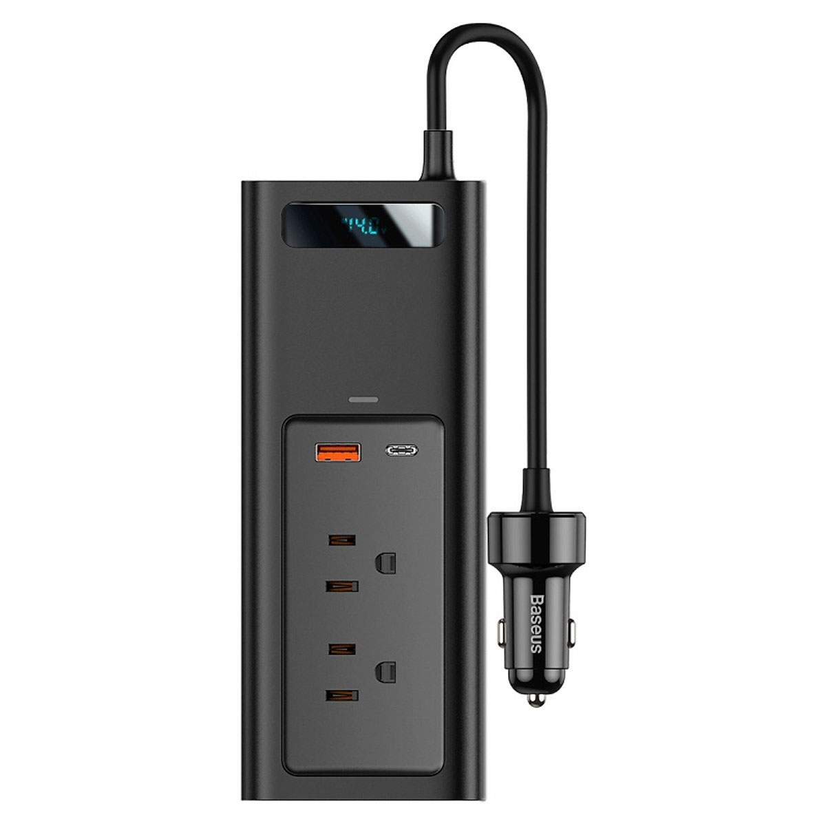Bộ Chuyển Đổi Nguồn Baseus In-car 150W | Biến Áp 12V Sang 110V & Sạc Laptop Trên Ô Tô