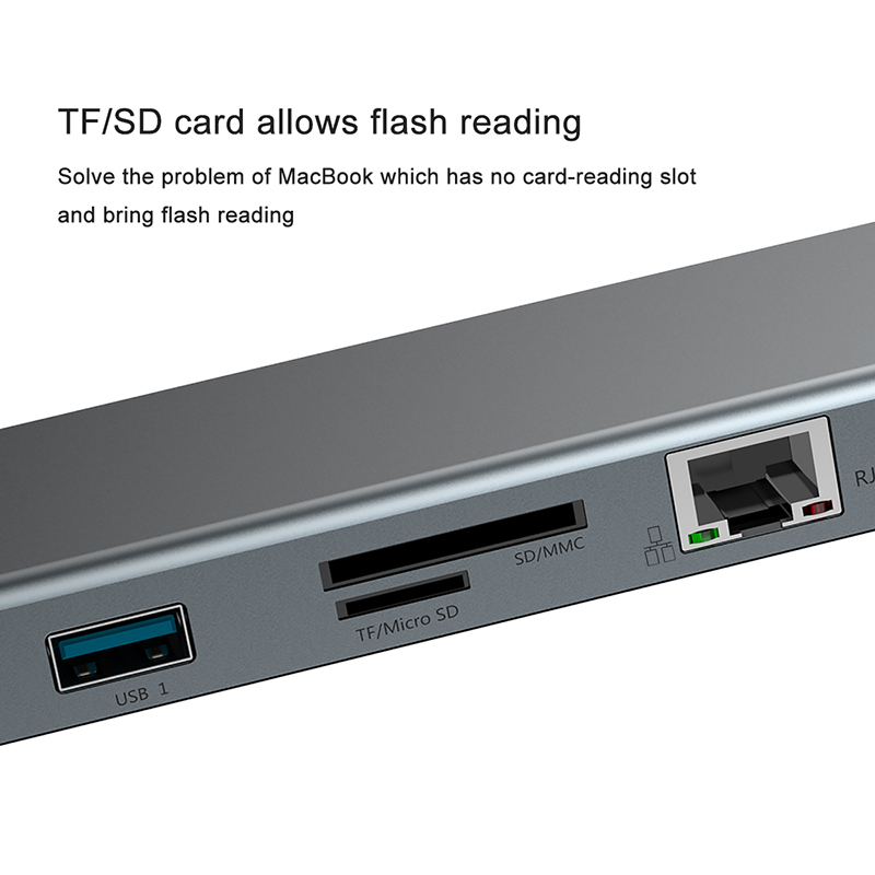 Hub Chuyển Đổi Baseus Enjoyment 10 in 1 | Mở Rộng 10 Cổng & Kê Tản Nhiệt Laptop, HDMI 4K VGA