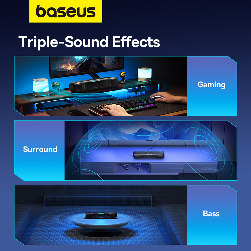 Loa Bluetooth Không Dây Baseus AeQur DS10 Mini Soundbar