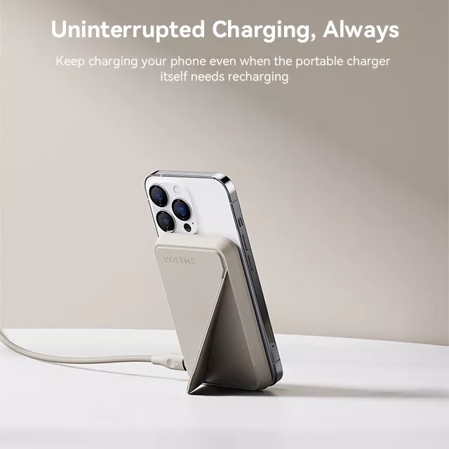 Pin Sạc Dự Phòng Voltme MagPak 5K | Hít Nam Châm, Có Chân Chống & Sạc Không Dây