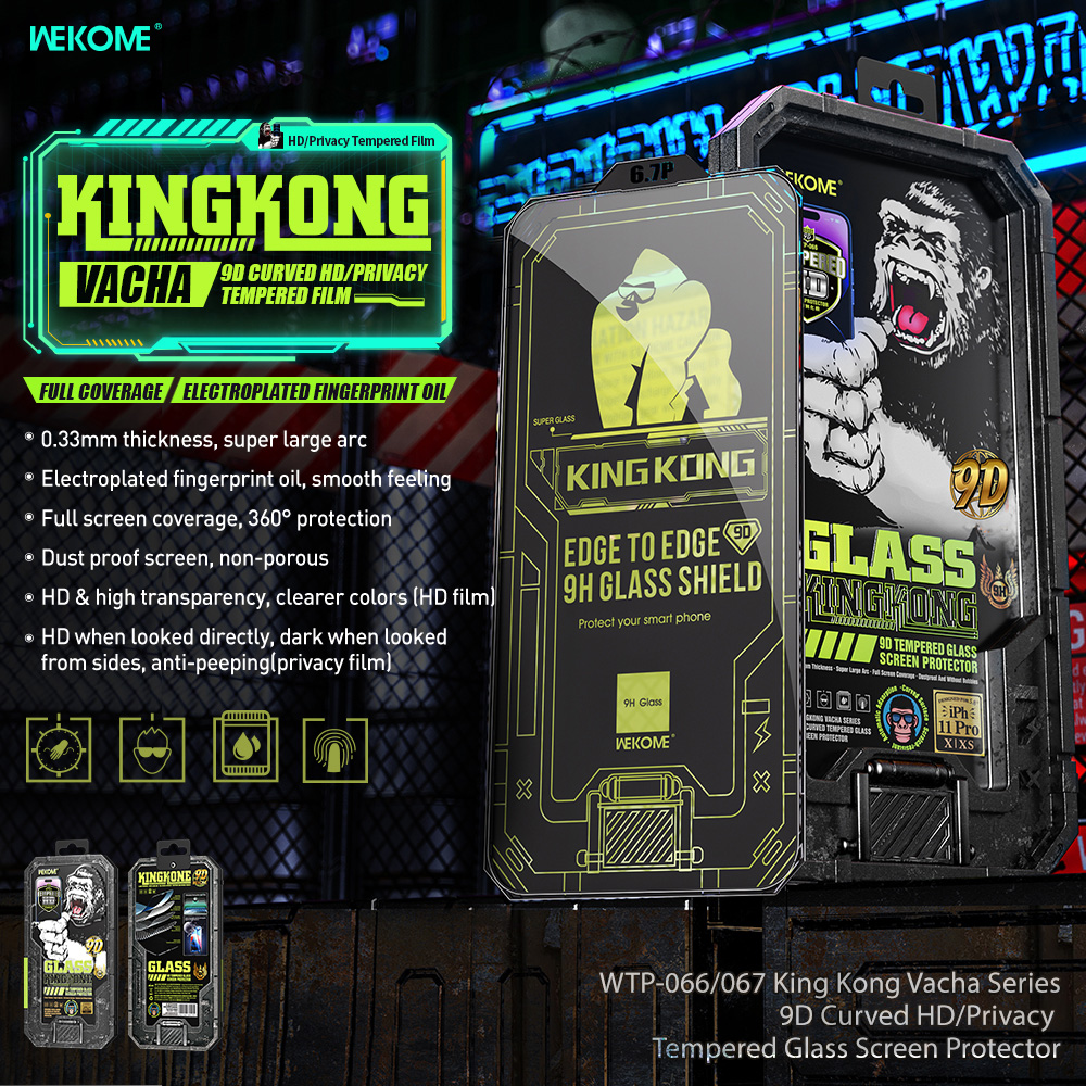 Kính Cường Lực KingKong WEKOME Privacy Screen Protector WTP-067 (Chống nhìn trộm)