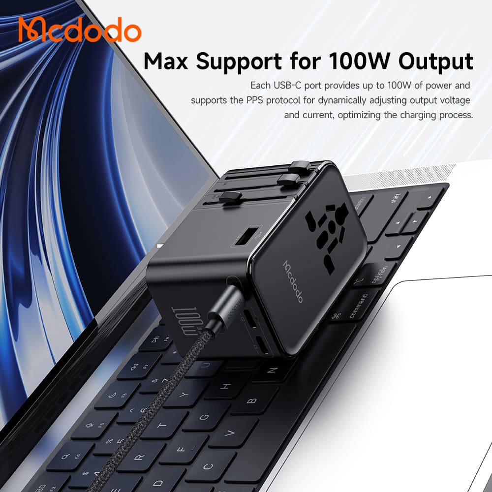 Củ Sạc Du Lịch Mcdodo Đa Năng | Chuẩn Quốc Tế, Nhiều Cổng Sạc Nhanh, Kèm Cáp