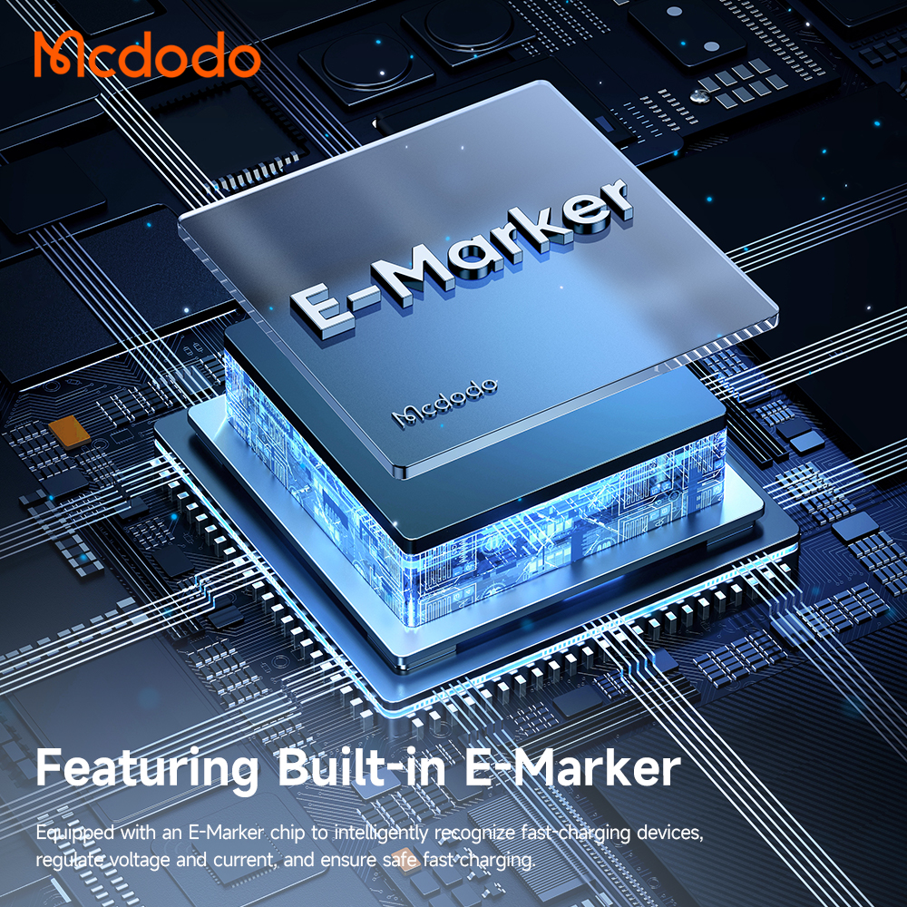 Cáp Sạc Mcdodo Cab Vision 240W Type-C to Type-C | Đèn LED Độc Đáo, Chip E-Marker 2.0