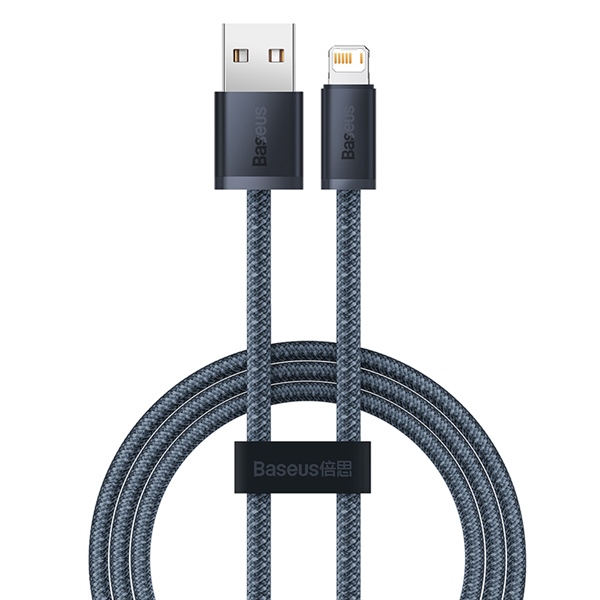 Cáp Sạc Nhanh Baseus Dynamic USB to Ln 2.4A | Bện Dù Siêu Bền, Chống Rối, Dài 1m/2m