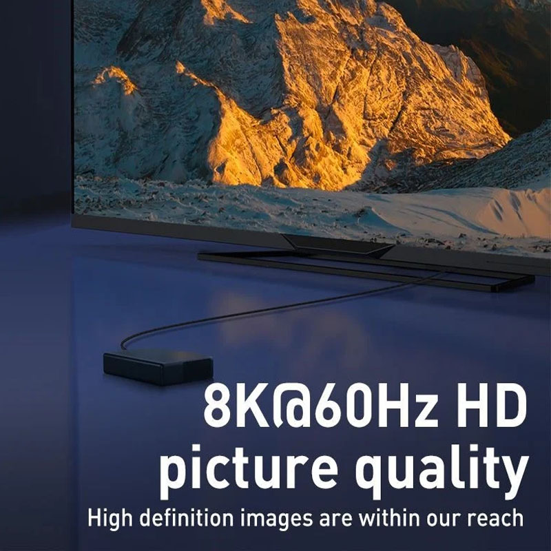 Cáp HDMI 2.0 Baseus High Definition | Hỗ Trợ 4K 60Hz, Vỏ Bọc Graphene Chống Nhiễu