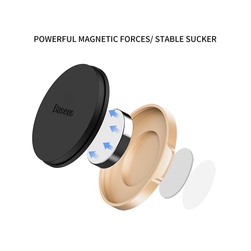 Đế Hít Nam Châm Đa Năng Baseus Small Ears | Giữ Điện Thoại Ô Tô, Dán Tường, Tủ Lạnh, Giữ Chìa Khóa