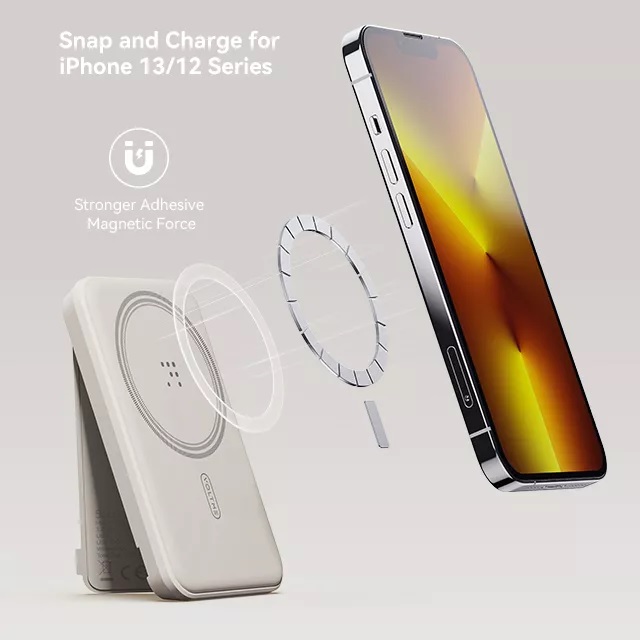 Pin Sạc Dự Phòng Không Dây Voltme MagPak 5K Magnetic Wireless Battery Charger 5000mAh Power Capacity