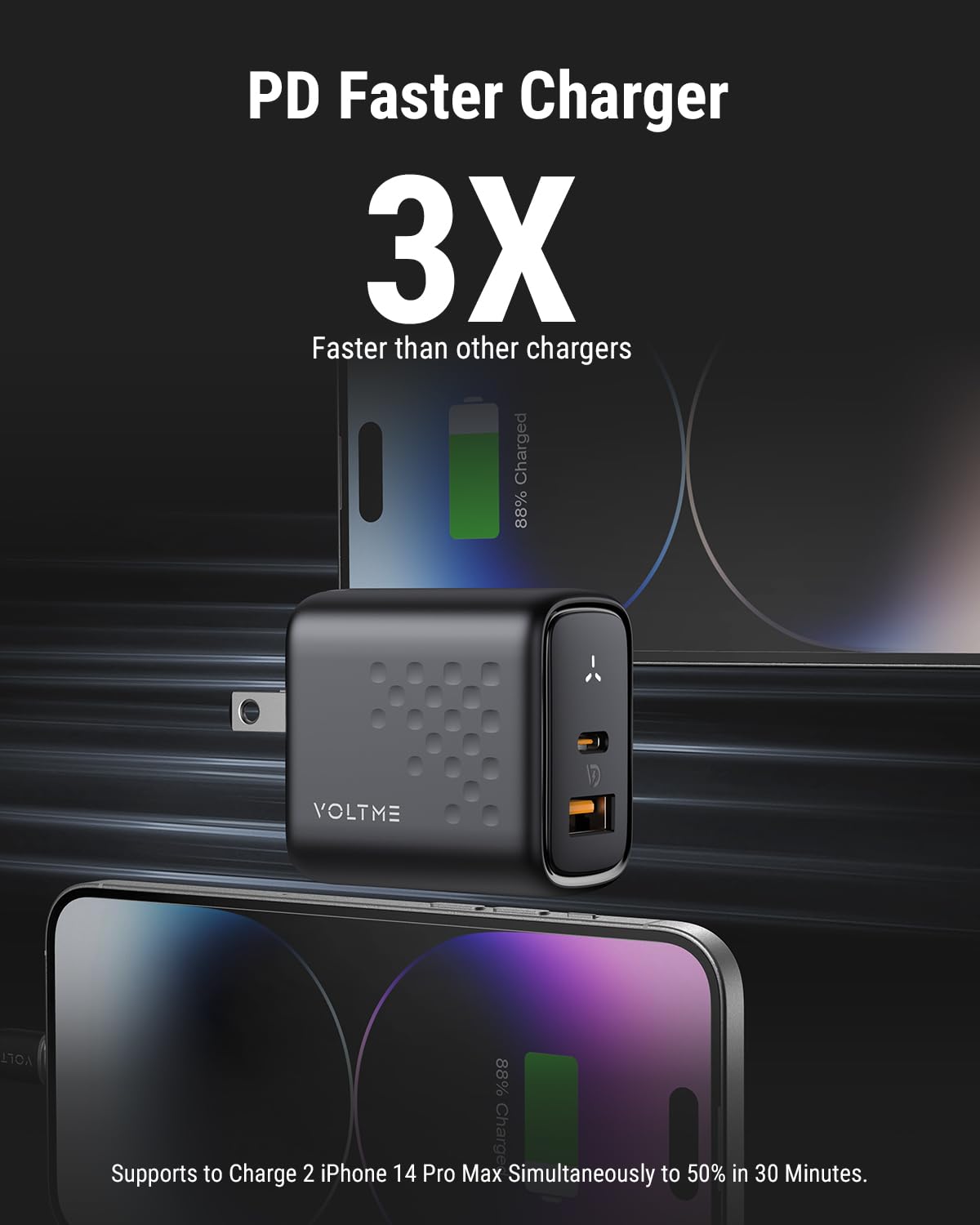 Củ Sạc Nhanh Voltme Revo 35W Công Nghệ GaN III | Thiết Kế Chân Gập Gọn, Tùy Chọn 2 Cổng Sạc
