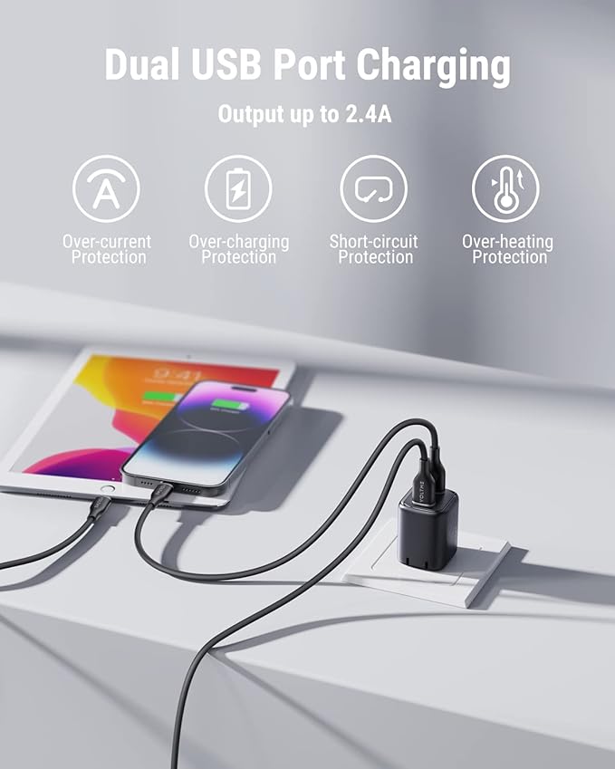 Cốc Sạc Voltme Revo 12 Duo | 2 Cổng USB Nhỏ Gọn, Chân Gập Tiện Lợi Cho Du Lịch