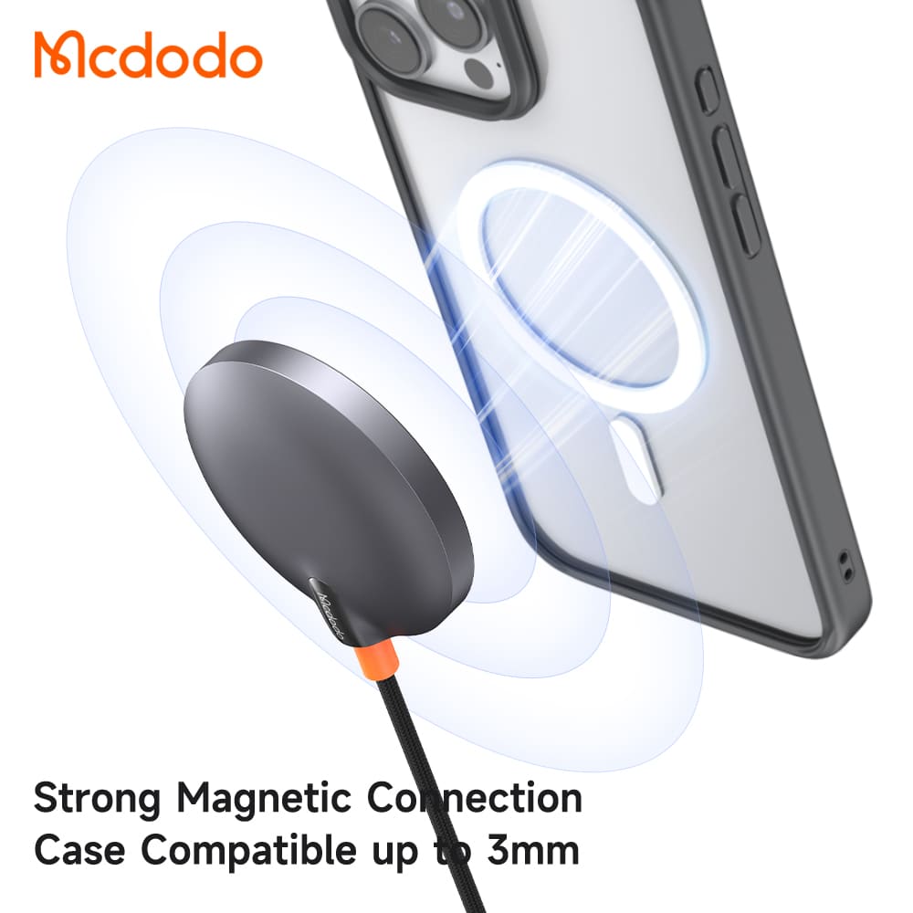 Sạc Không Dây Từ Tính Mcdodo MagQ 15W | Siêu Mỏng Nhẹ, Tương Thích Qi2