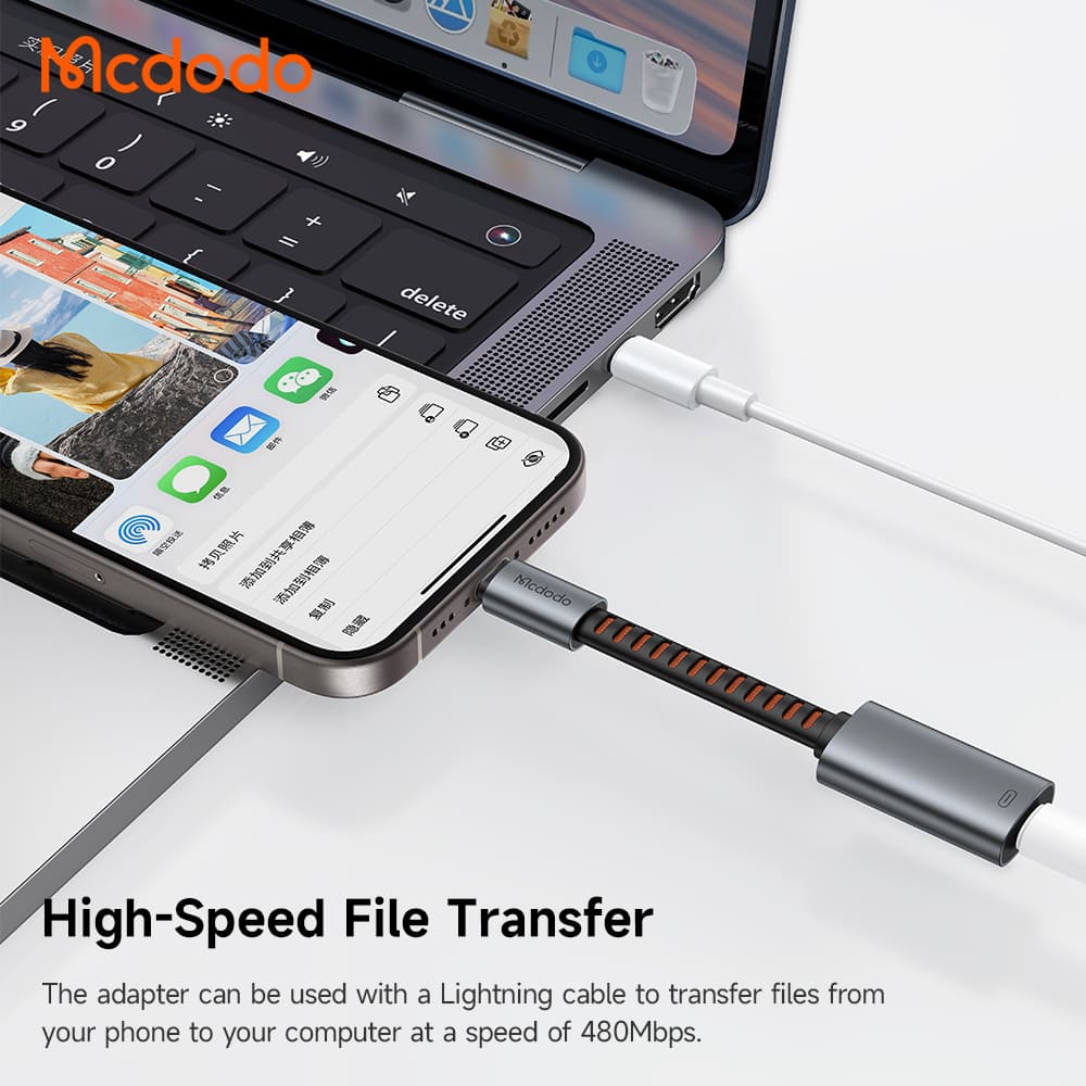Đầu Chuyển Đổi Mcdodo iP to Type-C 3-in-1 Multi Adapter