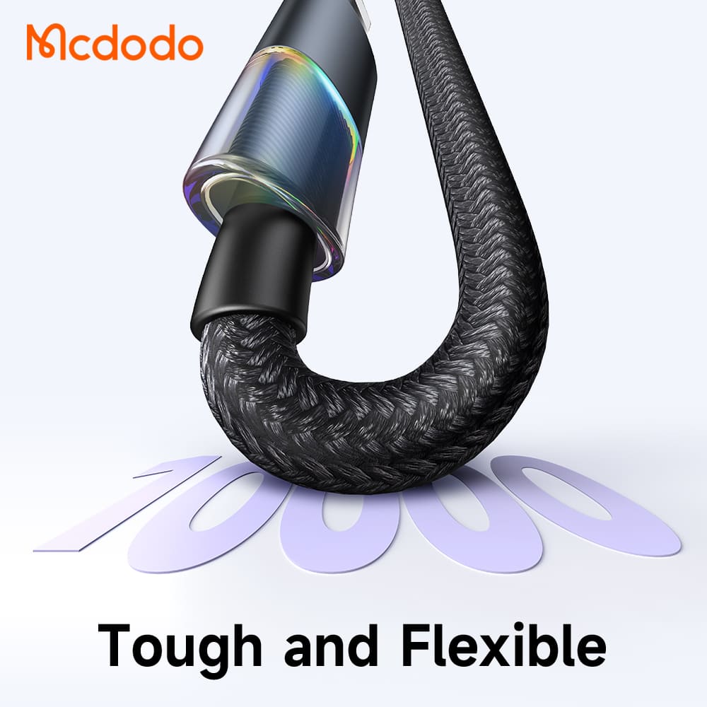 Cáp Sạc Gaming Mcdodo 3A USB to Ln | Hiệu Ứng Đèn LED 7 Màu, Sạc Nhanh