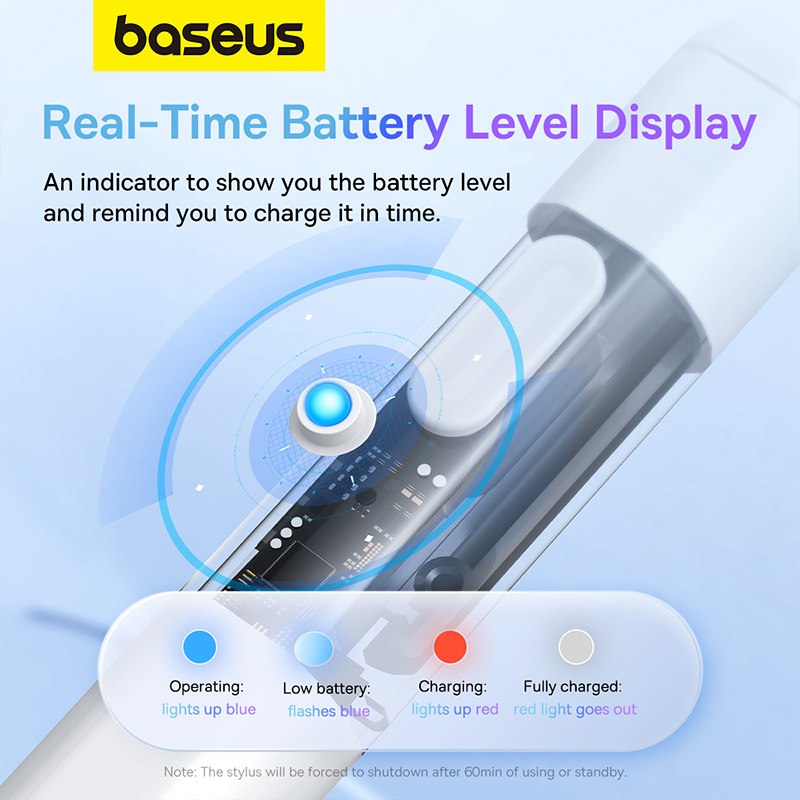 Bút Cảm Ứng Sạc Có Dây OS-Baseus Smooth Writing 2 Series Stylus Lite with LED Indicators