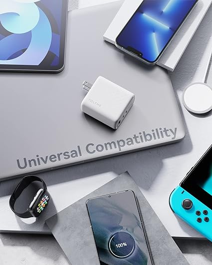 Củ Sạc Nhanh Voltme Revo 65W | Công Nghệ GaN III, 2Type-C + USB, Sạc Nhanh Laptop & Điện Thoại