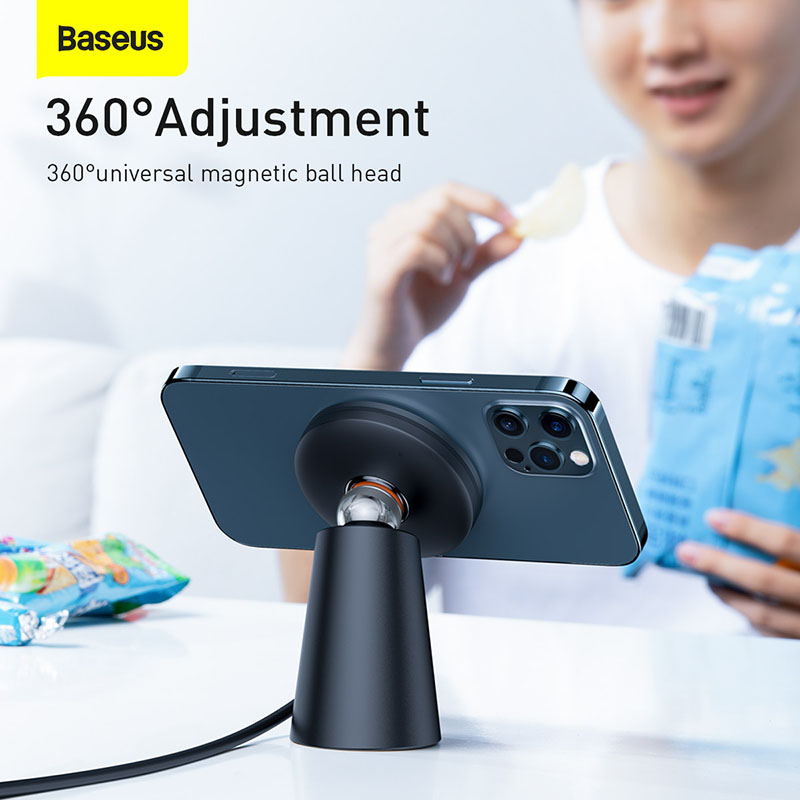 Đế Sạc Không Dây Nam Châm Baseus 15W | Xoay 360 Độ & Tách Rời Dùng Để Chơi Game