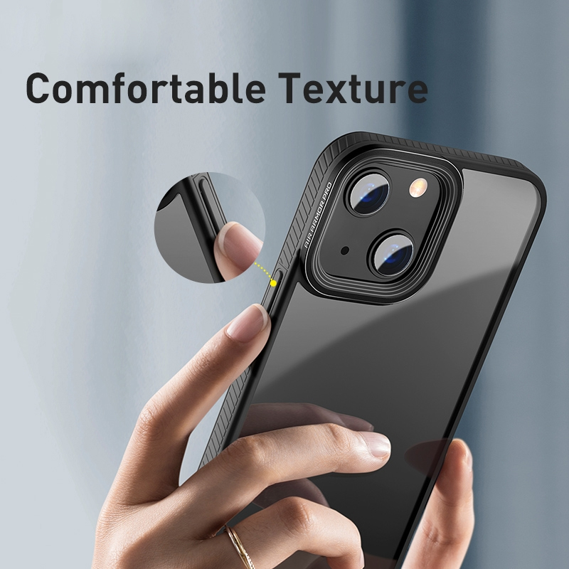 Ốp Lưng Baseus Crystal Cho iP13 | Chống Sốc Trong Suốt & Bảo Vệ Camera Air Armor Pro