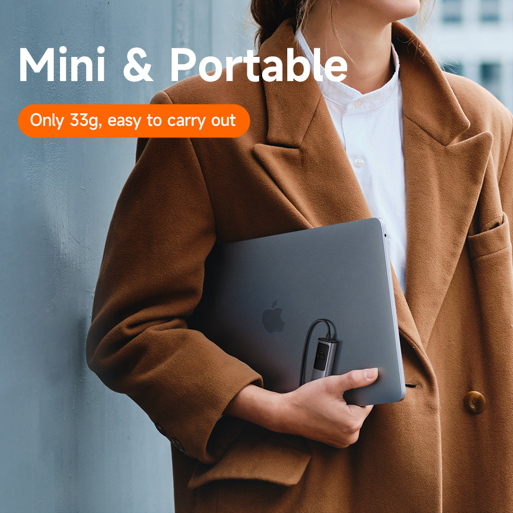 Hub Mcdodo 2 trong 1 Siêu Nhỏ Gọn | Xuất Hình HDMI 8K & Sạc Nhanh Laptop, Điện Thoại 100W