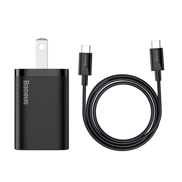 Bộ Sạc Nhanh Baseus Super Si 25W | Kèm Cáp Type-C to Type-C, Sạc Siêu Nhanh PPS