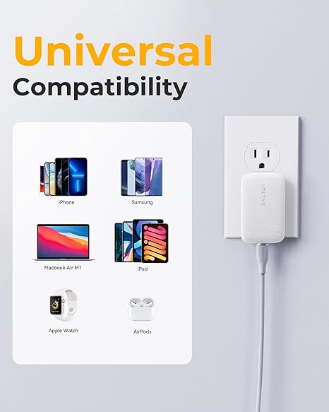 Cốc Sạc Nhanh Voltme Revo 30 Evo Ultra-Slim 30W PD GaN Charger (Kèm cáp C to C 60W, 1m)