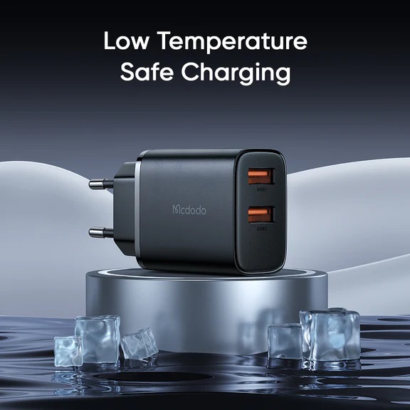 Bộ Củ Sạc Mcdodo 12W 2 Cổng USB Kèm Cáp Ln | Sạc Nhanh An Toàn Cho iP