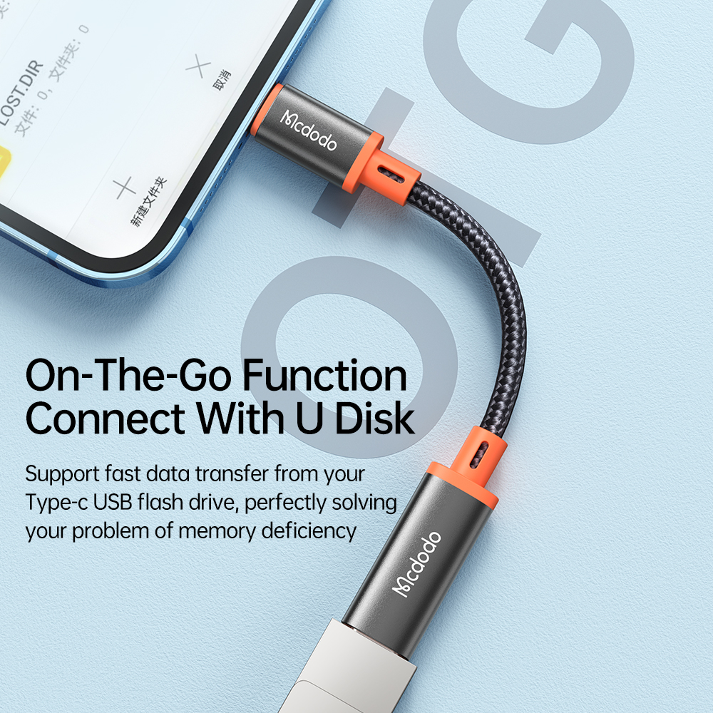 Cáp Chuyển Đổi Mcdodo Castle Type-C sang Ln | Mở Rộng Kết Nối Cho Các Dòng Máy iP