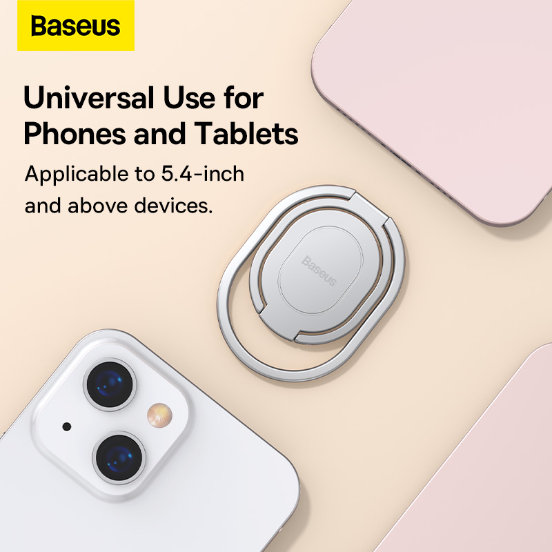 Nhẫn Đỡ Điện Thoại Baseus Rails Siêu Mỏng | Thiết Kế Vòng Kép, Xoay 360 Độ