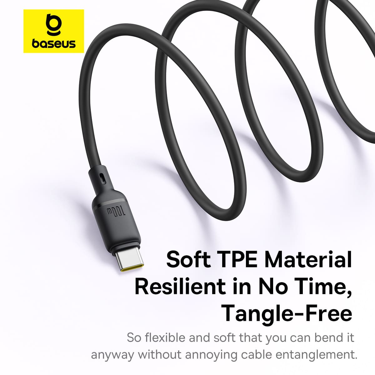 Cáp Sạc Nhanh Baseus Silky Series Fast Charging Cable Type-C to Dual Type-C 100W