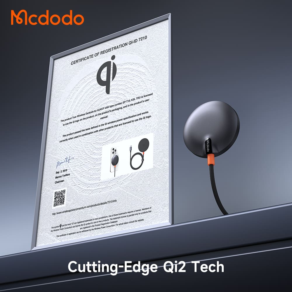 Đế Sạc Không Dây Mcdodo MagQ Qi2 Desktop Wireless Charger