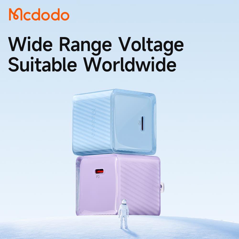 Cốc Sạc Nhanh Mcdodo 20W Công Nghệ GaN | Thiết Kế Khối Băng Trong Suốt, 1 Cổng Type-C PD