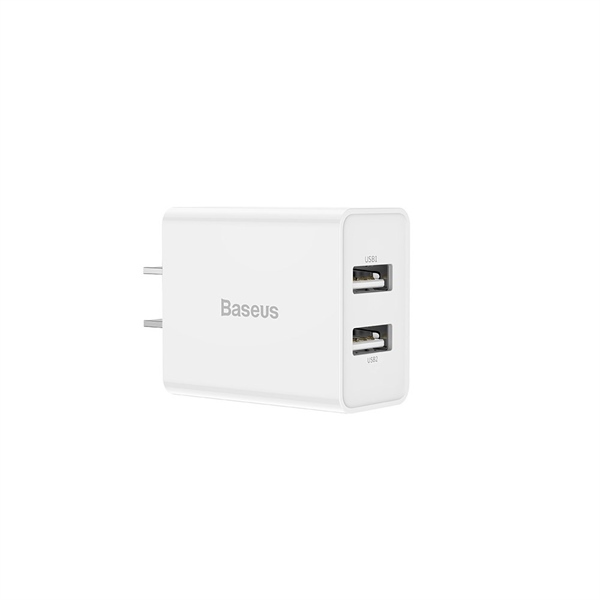 Cốc Sạc Baseus Speed Mini 10.5W 2 Cổng USB | Sạc Cùng Lúc 2 Máy, Nhỏ Gọn An Toàn