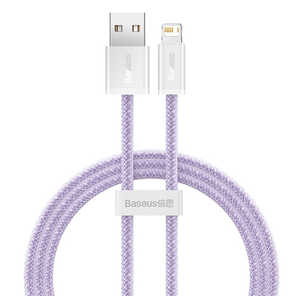 Cáp Sạc Nhanh Baseus Dynamic USB to Ln 2.4A | Bện Dù Siêu Bền, Chống Rối, Dài 1m/2m