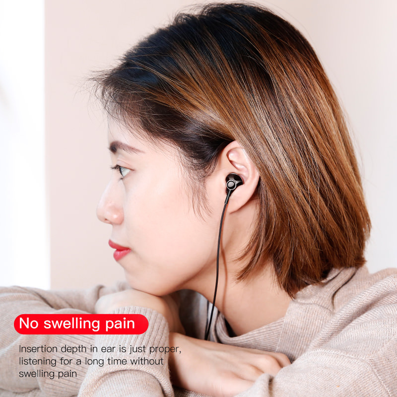 Tai nghe in Ear Baseus Encok H06 Lateral (Wired Earphone with Mic Stereo Headset Earbuds Earpiece)