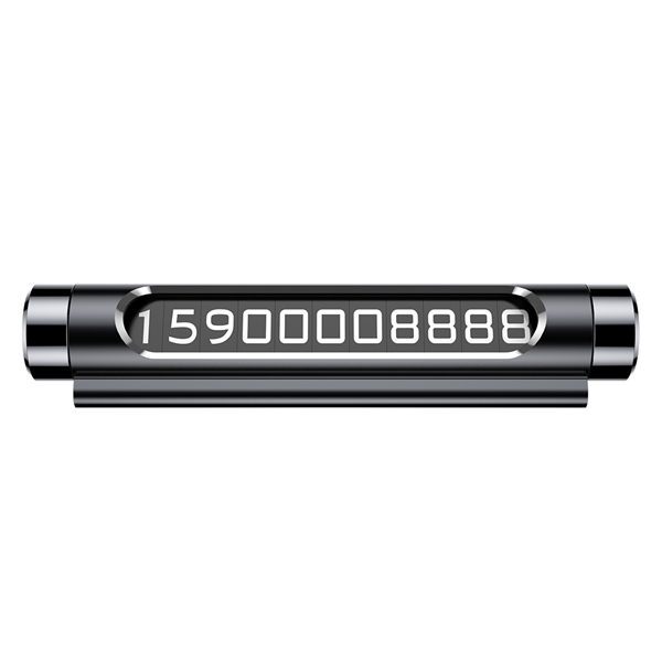 Bảng Số Điện Thoại Ô Tô Baseus Number Plate 2 Kim Loại | Xoay Để Ẩn Số, Chống Nắng Cao Cấp