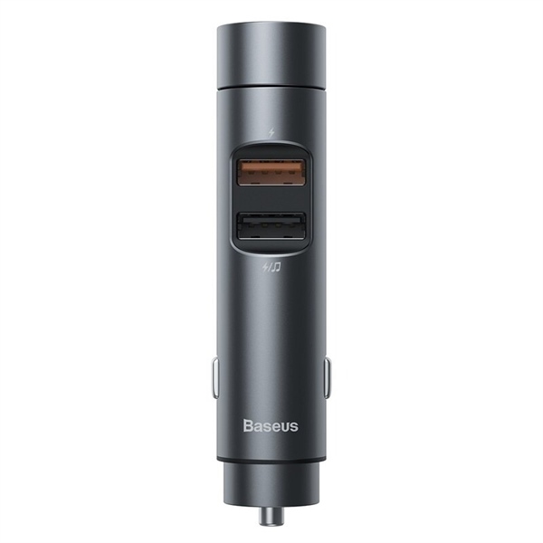 Tẩu Sạc Baseus Energy Column 18W | Bluetooth MP3 FM, Sạc Nhanh QC/PPS, Hiển Thị Điện Áp LED